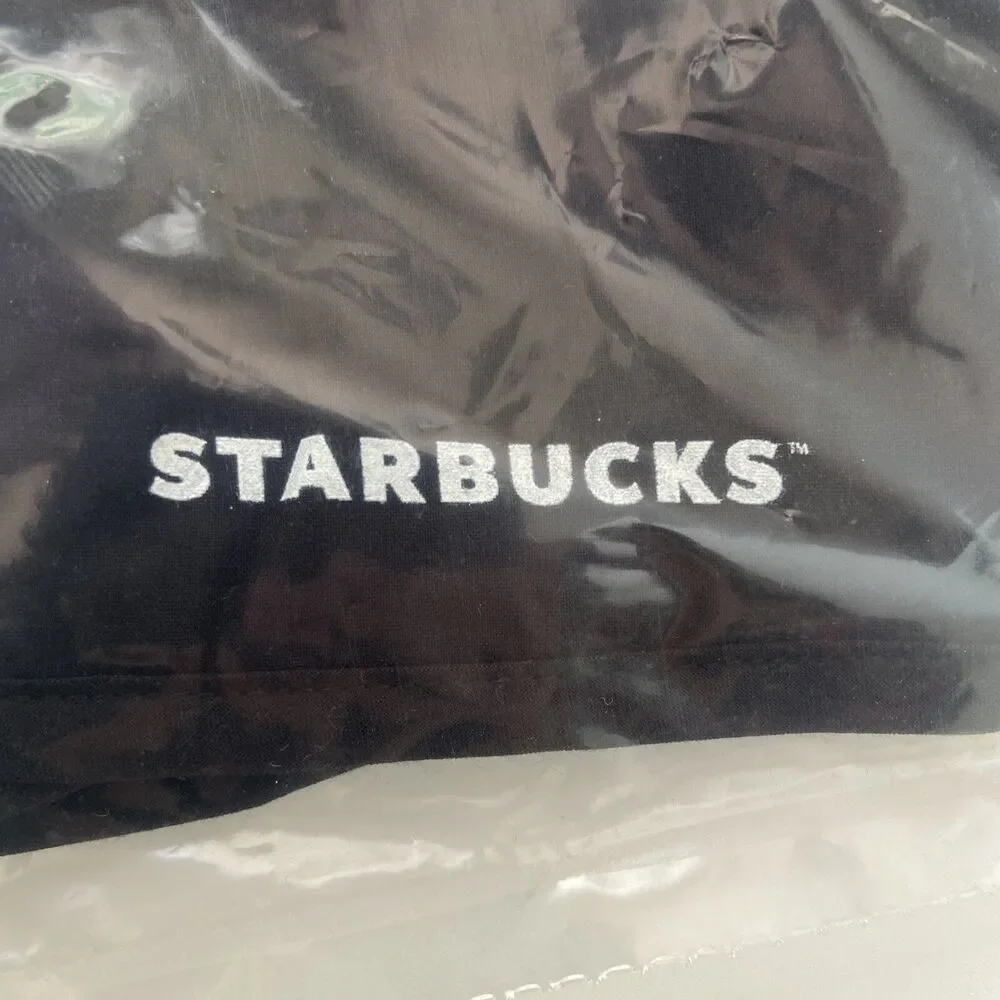 2PCS Starbucks Gemline Adjustable Black Masks w/ Starbucks Green Logo